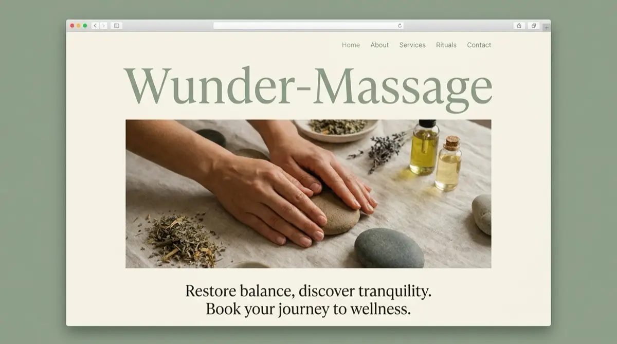 Wunder-Massage — Referenz-Projekt